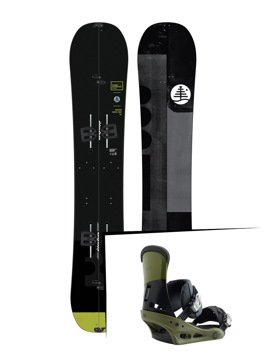 Set: Burton Family Tree Flight Attendant X Split 2019 + Burton Custom true grit - Bild 1