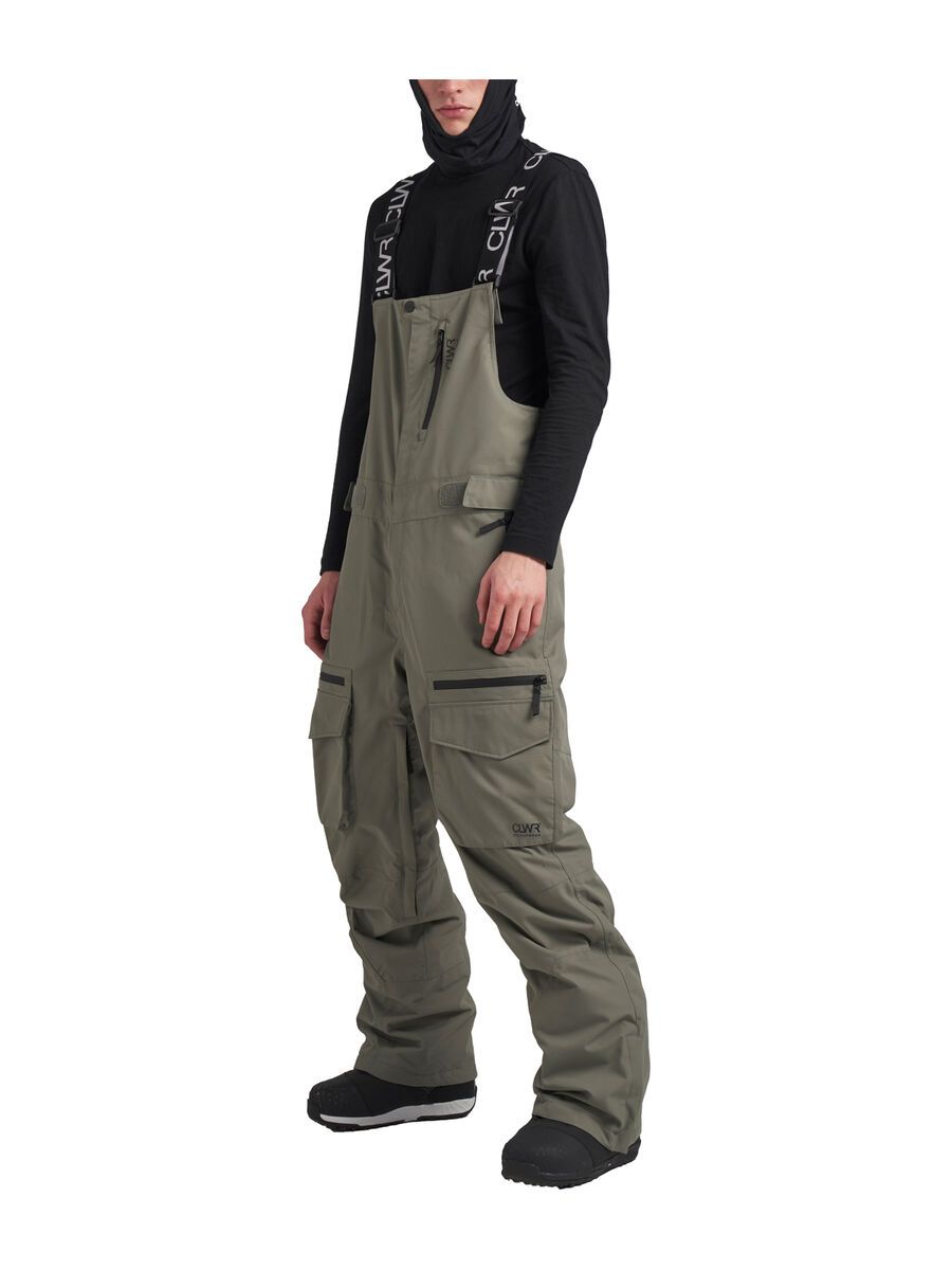 Colourwear Trabajo Bib Pants, grey green - Bild 1