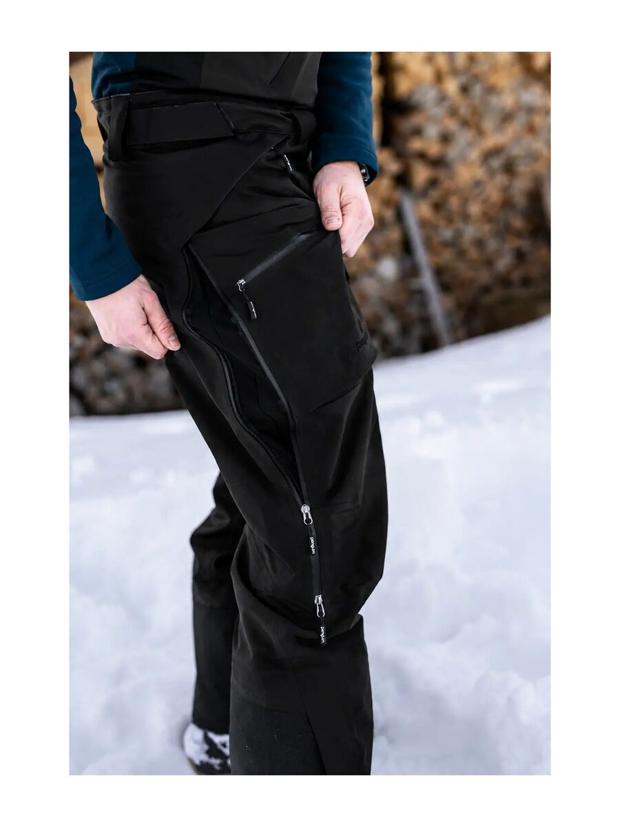 Penguin Männer 3 Lagen Dermizax Shell (Latz-) Hose, caviar - Bild 6