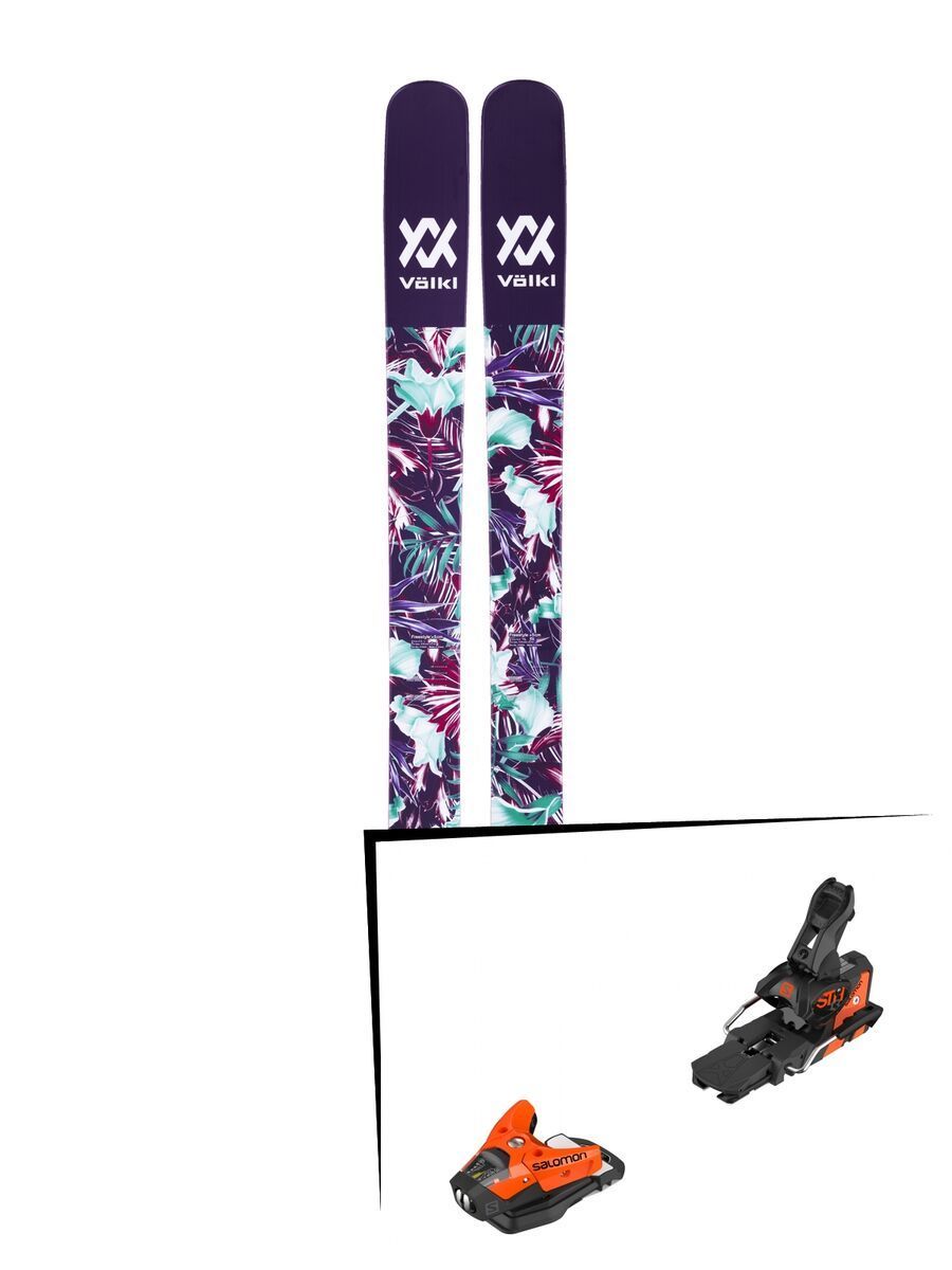 Set: Völkl Bash 116 W 2018 + Salomon STH2 WTR 13 orange/black - Bild 1