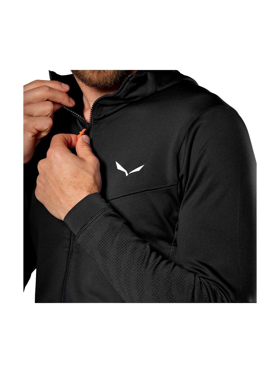 Salewa Sella Crevasse Kapuzenjacke Herren, black out - Bild 3