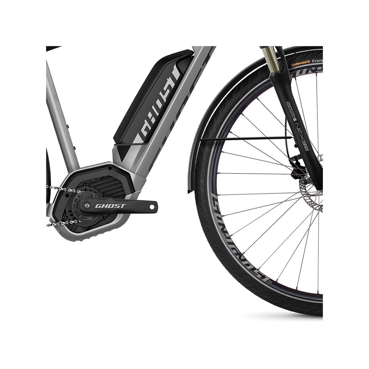 Ghost Hybride Square Trekking B2.8 AL, iridium silver/jet black - Bild 4