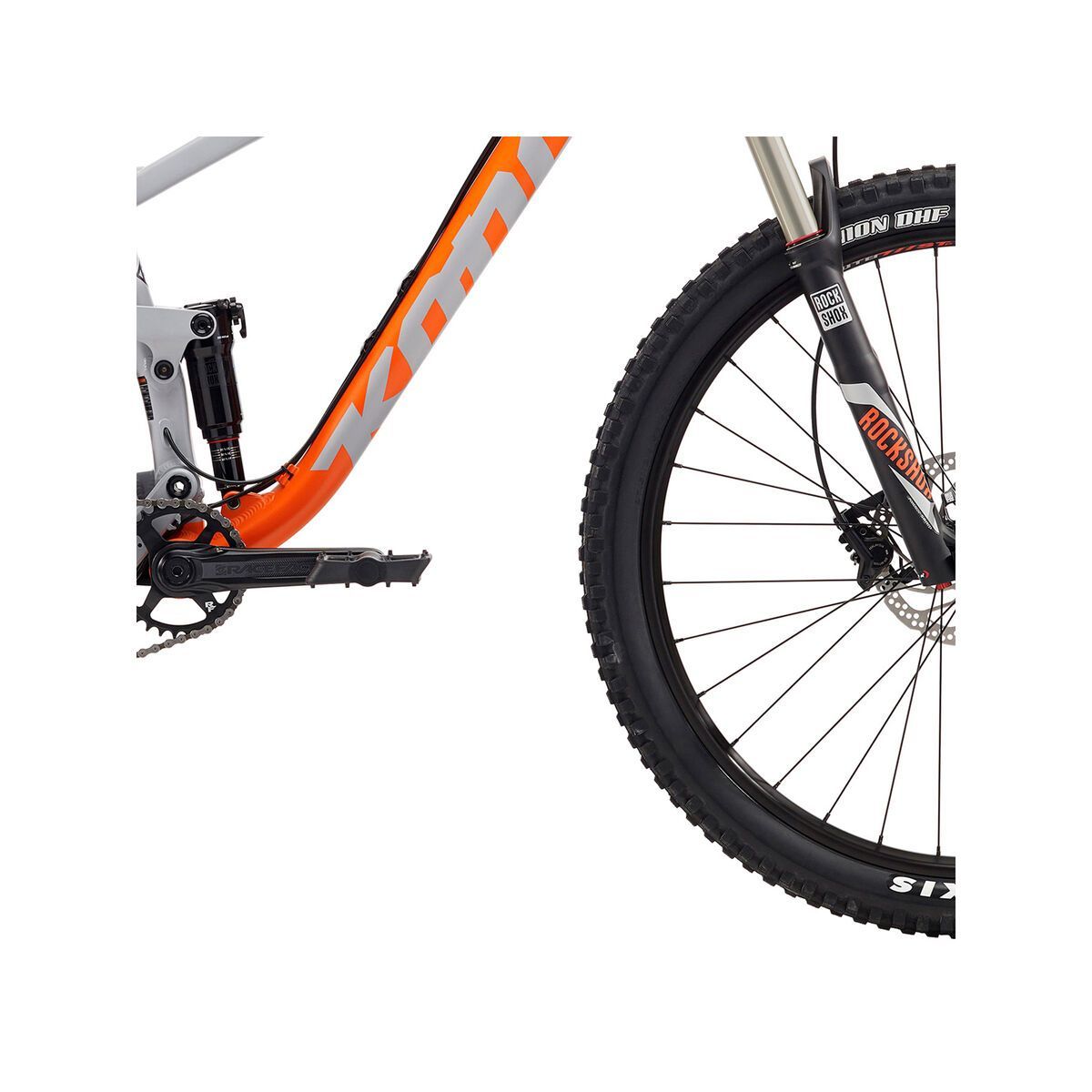 Kona Hei Hei Trail, matt gray & hot orange w/ gray, black, & hot orange decals - Bild 4