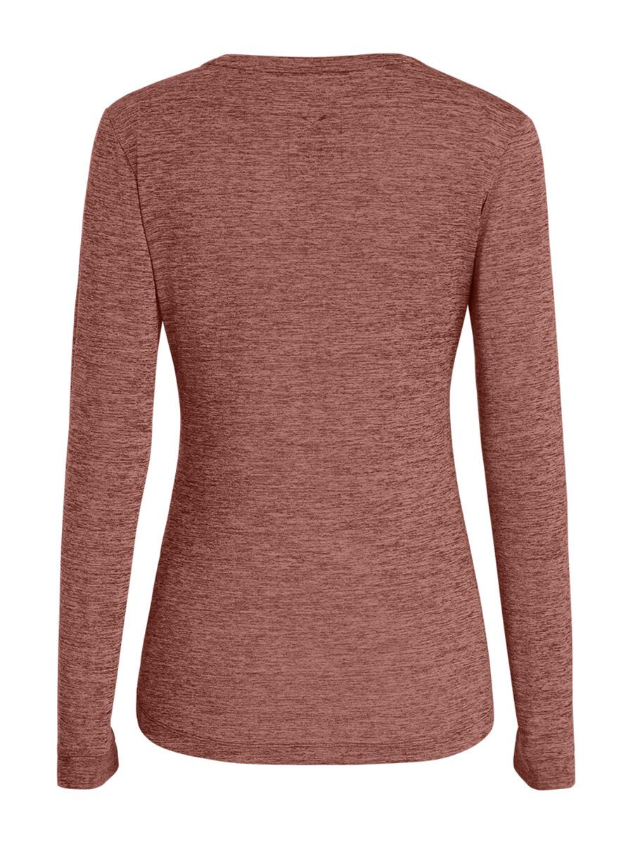 Salewa Puez Melange Dry’Ton Langarm Tee Damen, desert pink melange - Bild 2