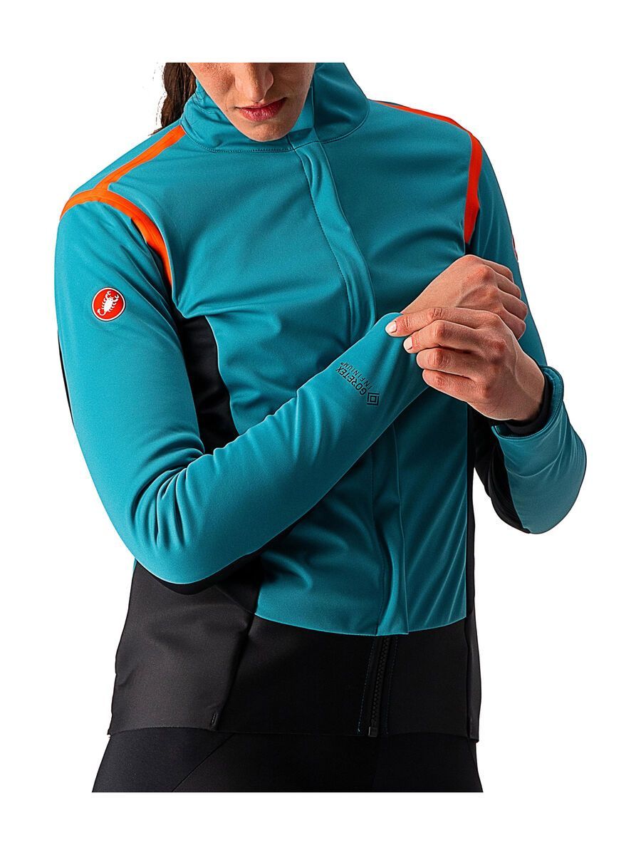 Castelli Alpha RoS 2 W Jacket, teal blue/fiery red-sky blue - Bild 6
