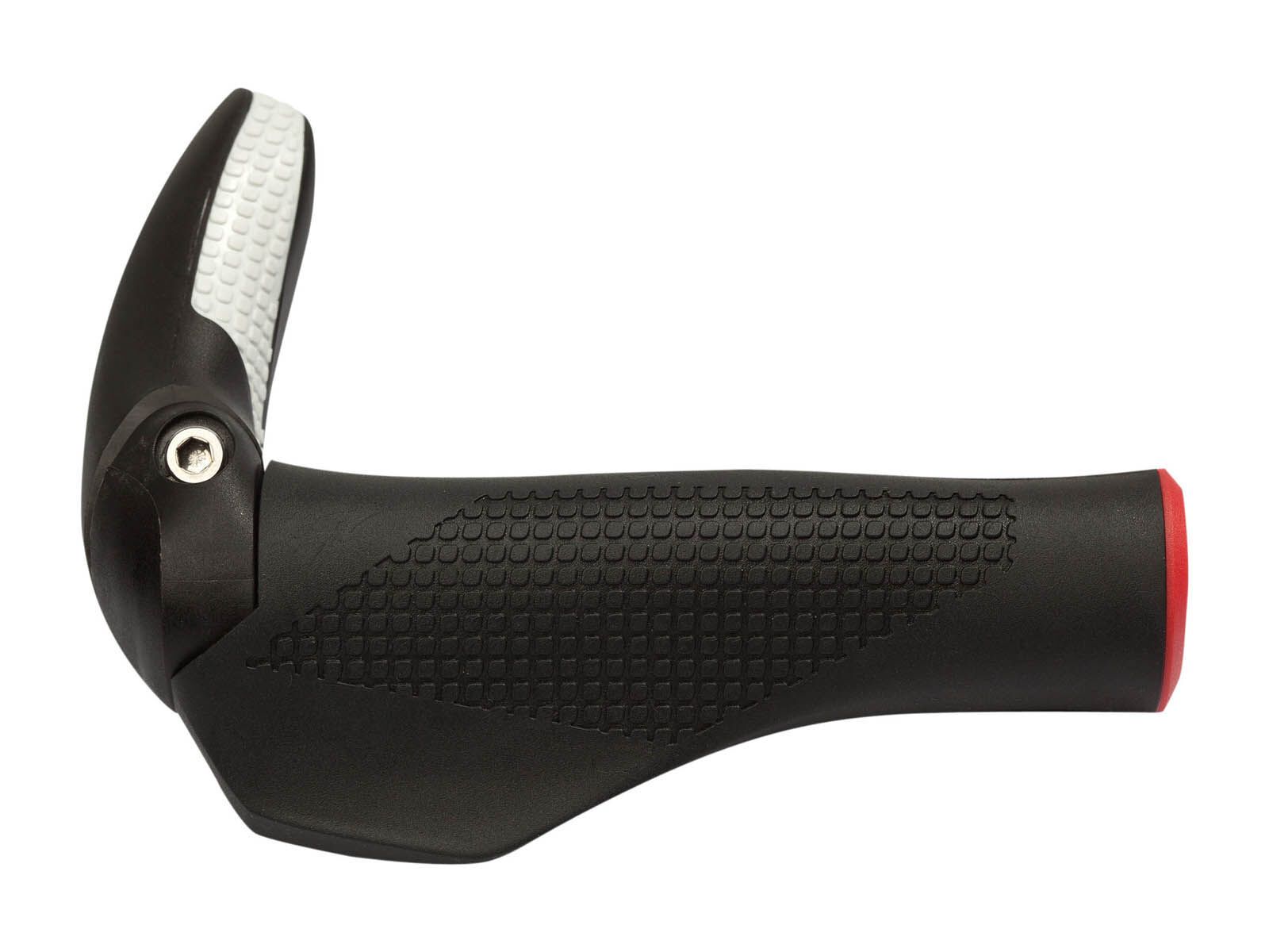 Cube Natural Fit Comfort Griffe Bar End, schwarz/weiß/rot - Bild 3