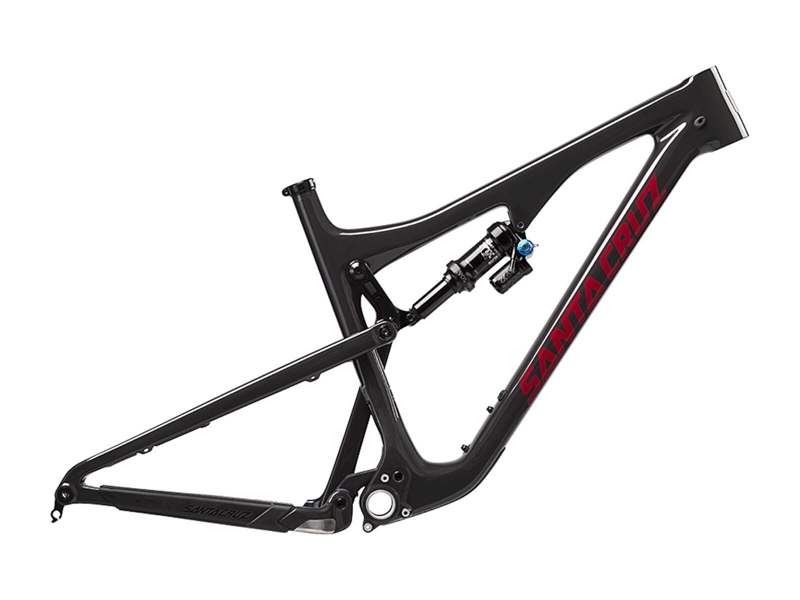 Santa Cruz Bronson CC Frameset Fox Performance Elite, gloss carbon and sriracha - Bild 1