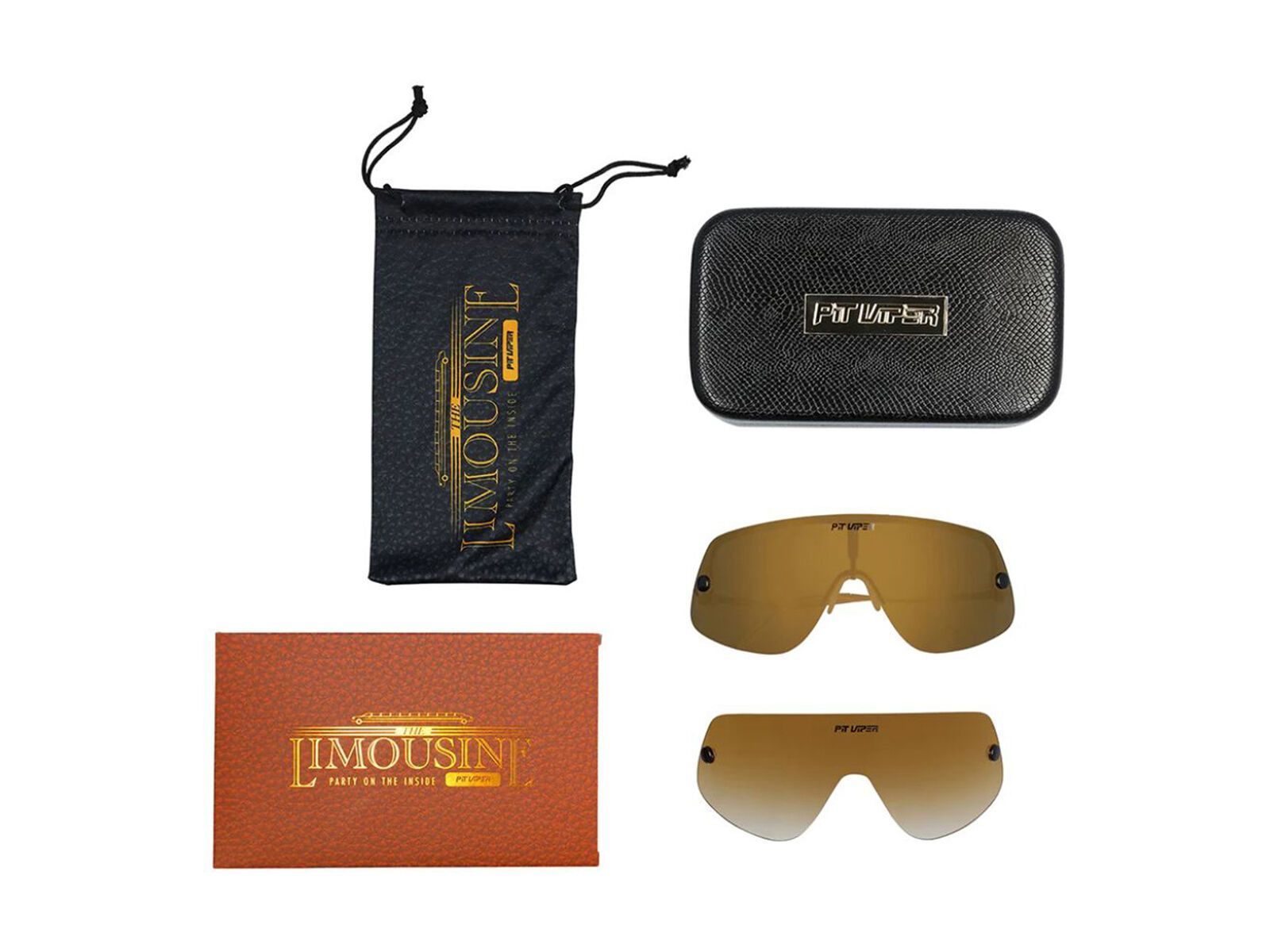 Pit Viper The Limousine, The Gold Standard Polarized / Gold Revo Mir - Bild 4