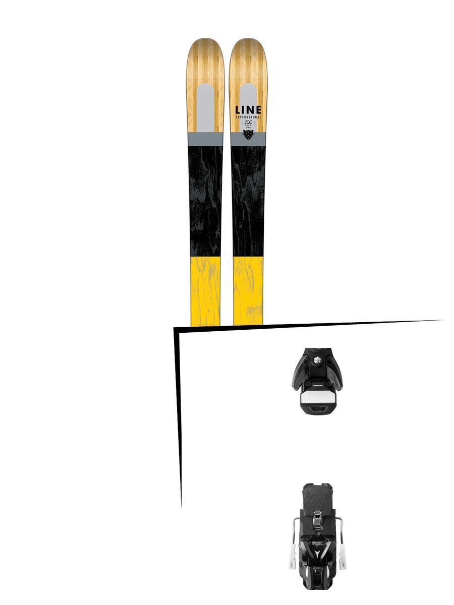 Set: Line Supernatural 100 2017 + Atomic STH 13 WTR 115 mm, black/gun metal - Skiset - Bild 1