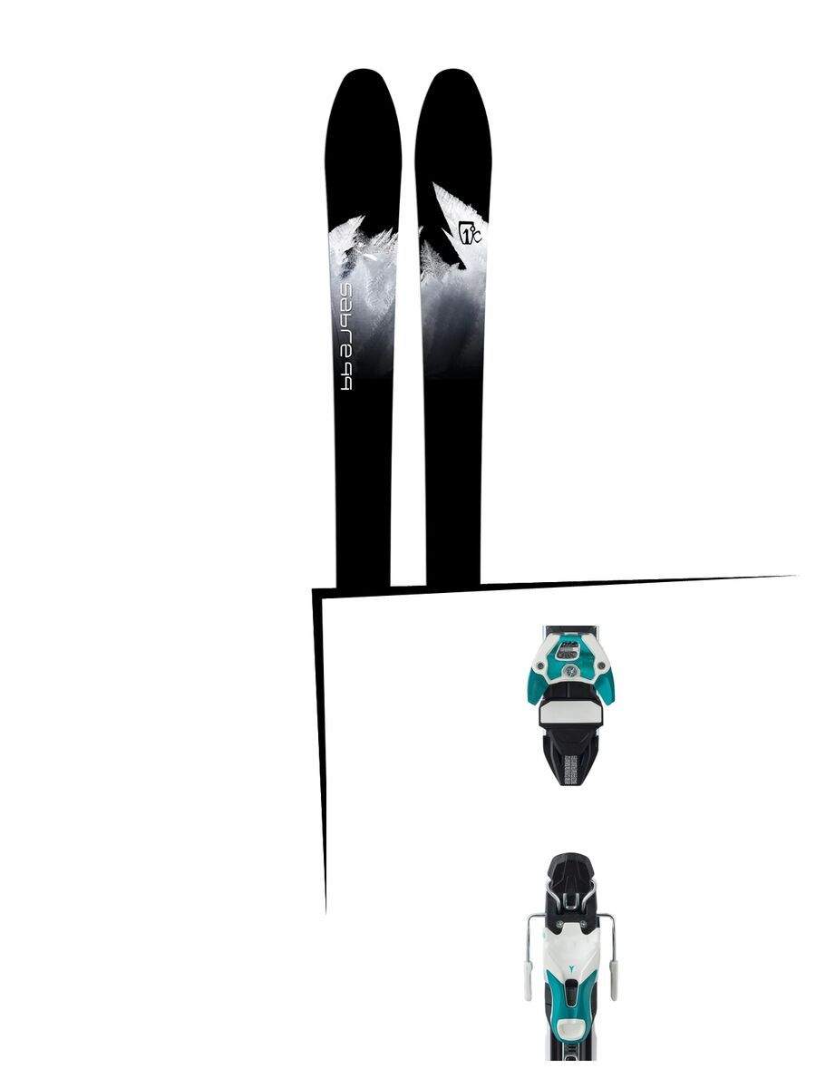 Set: Icelantic Sabre 99 2018 + Atomic Warden 11 DT white/mint - Bild 1