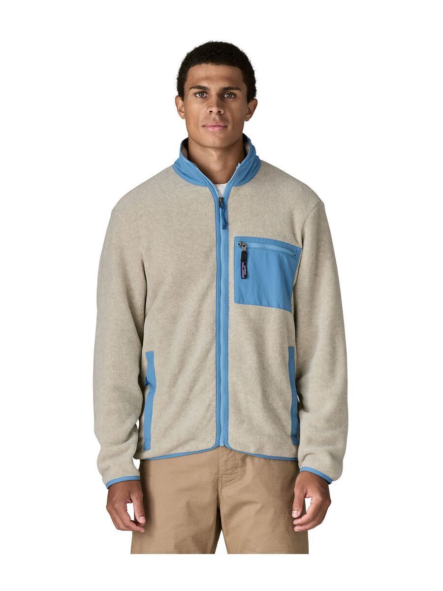 Patagonia Men's Synchilla Jacket, oatmeal heather w/shore blue - Bild 2