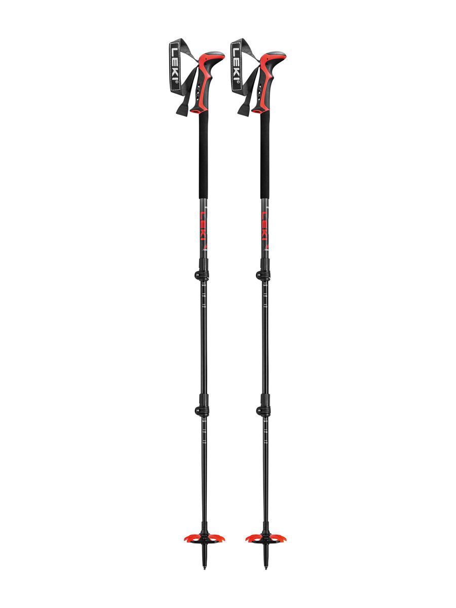 Leki Haute Route 3, dark anthracite/dark red/black - Bild 1