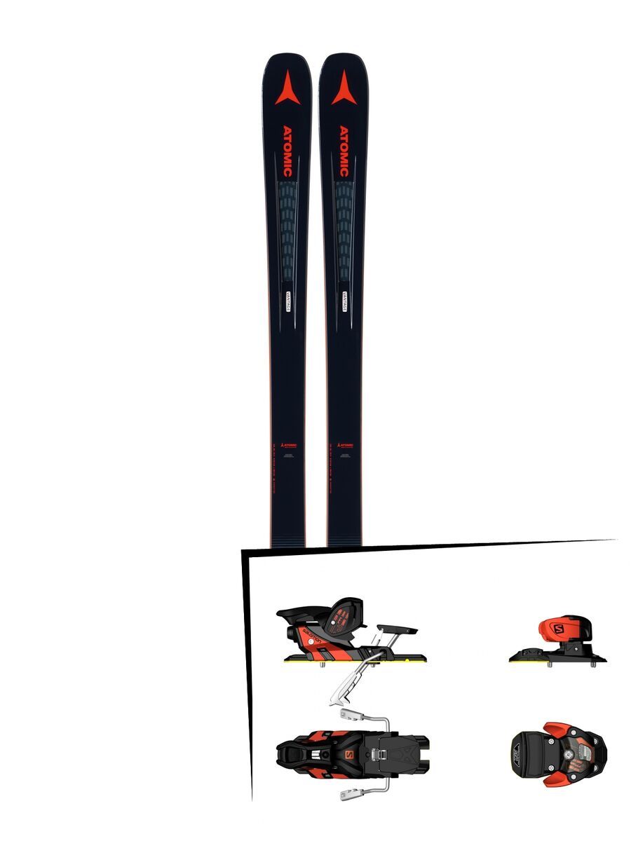 Set: Atomic Vantage 90 TI 2019 + Salomon Warden MNC 13 white/black/orange - Bild 1