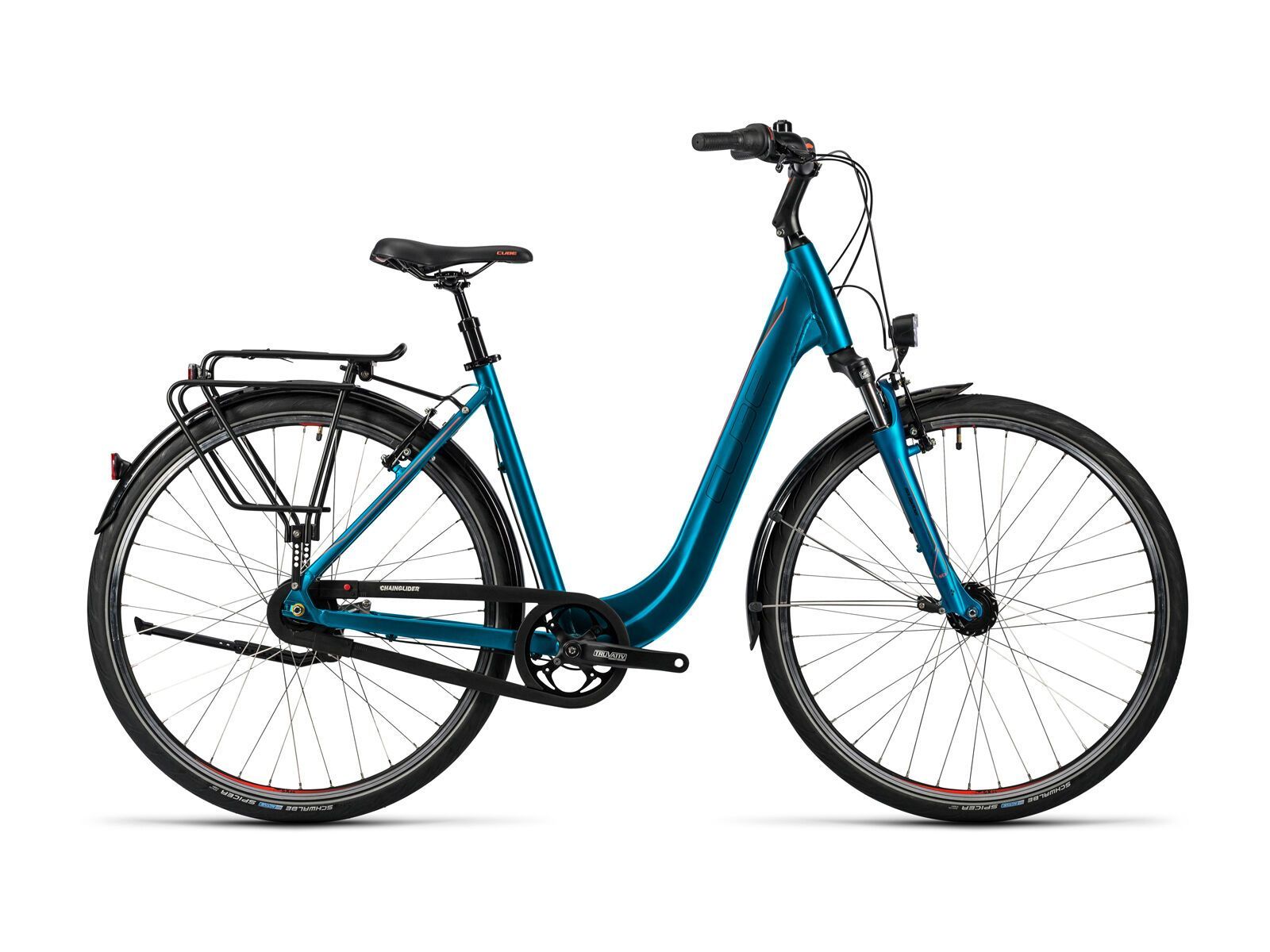 Cube Town Easy Entry, aqua petrol flashred - Bild 1