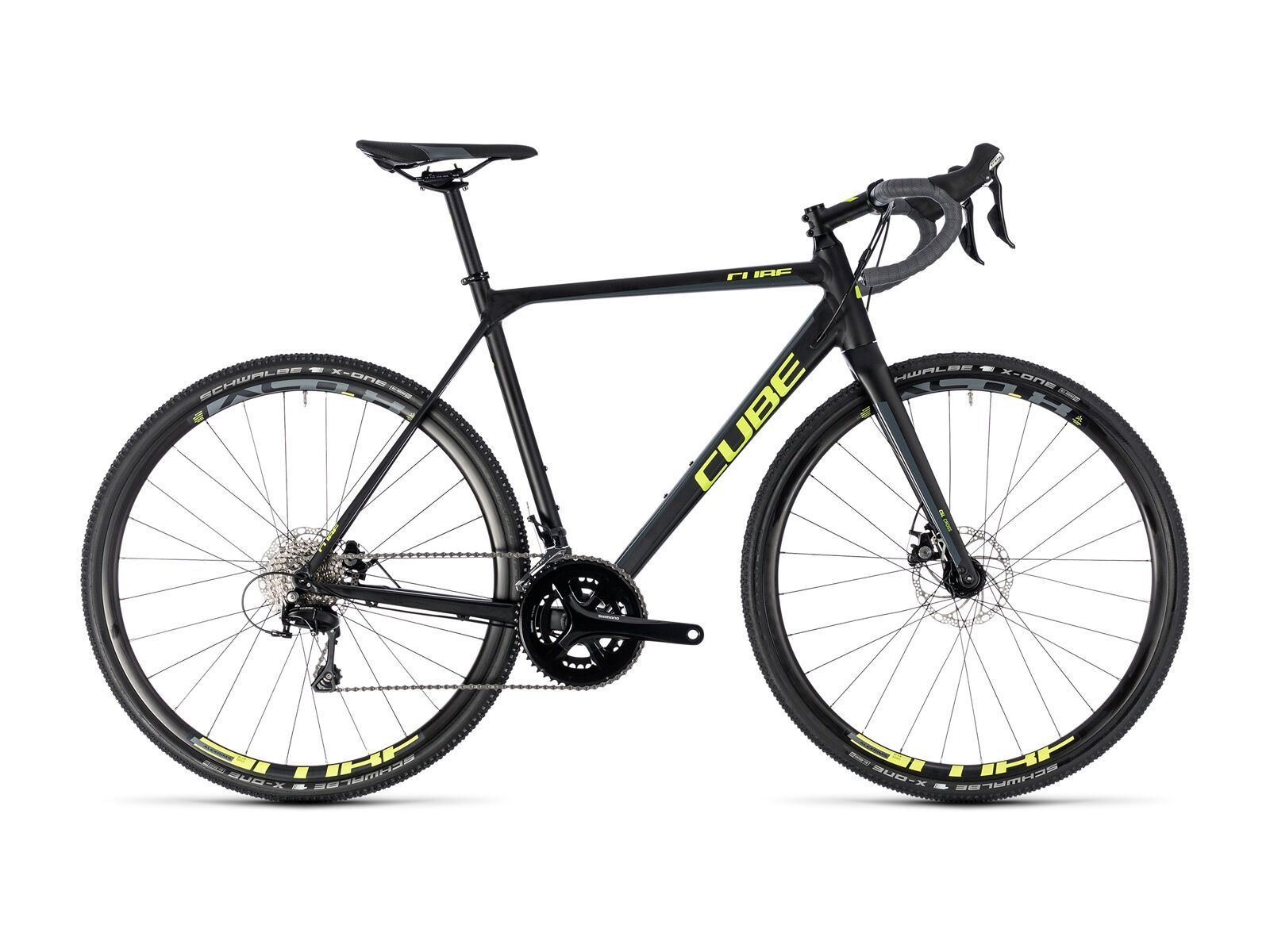 *** 2. Wahl *** Cube Cross Race 2018, black´n´flashyellow - Crossrad | Größe 58 cm - Bild 1