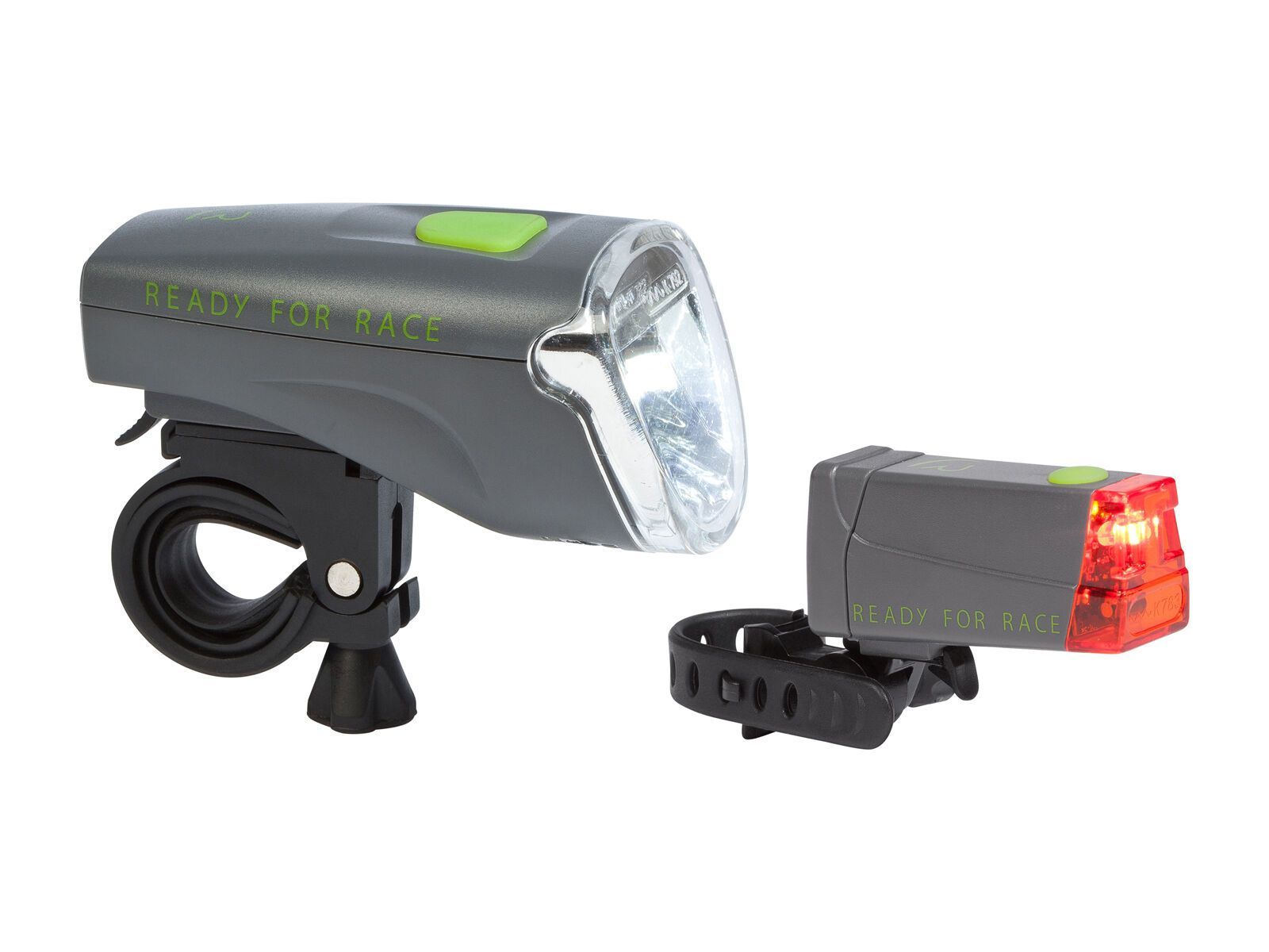 Cube Beleuchtungsset Tour 40 StVZO, grey´n´green - Bild 1