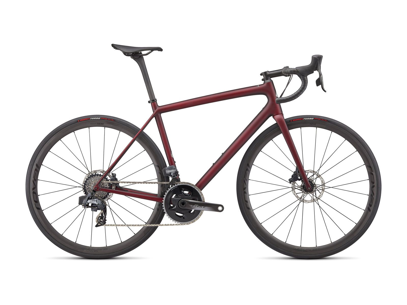 Specialized Aethos Pro SRAM Force eTap AXS, maroon/black tint carbon - Bild 1