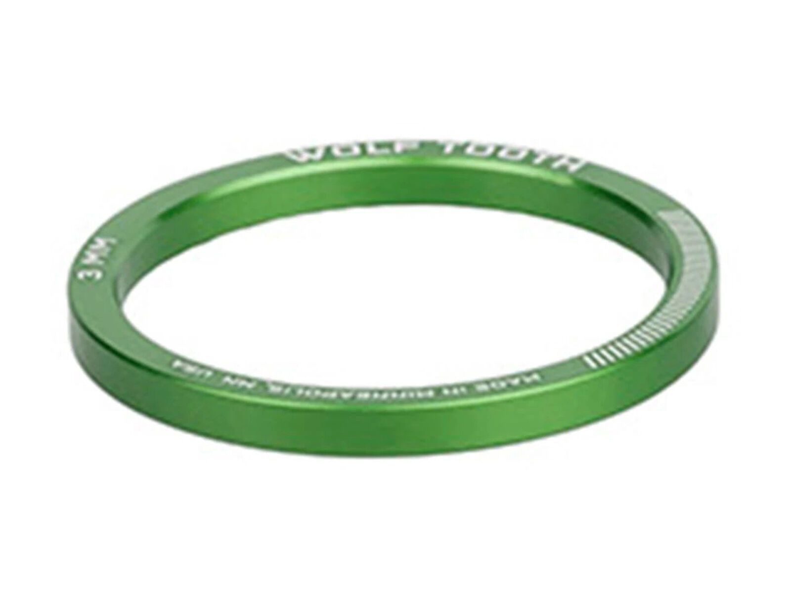 Wolf Tooth Precision Headset Spacers - 3 mm, green - Bild 1