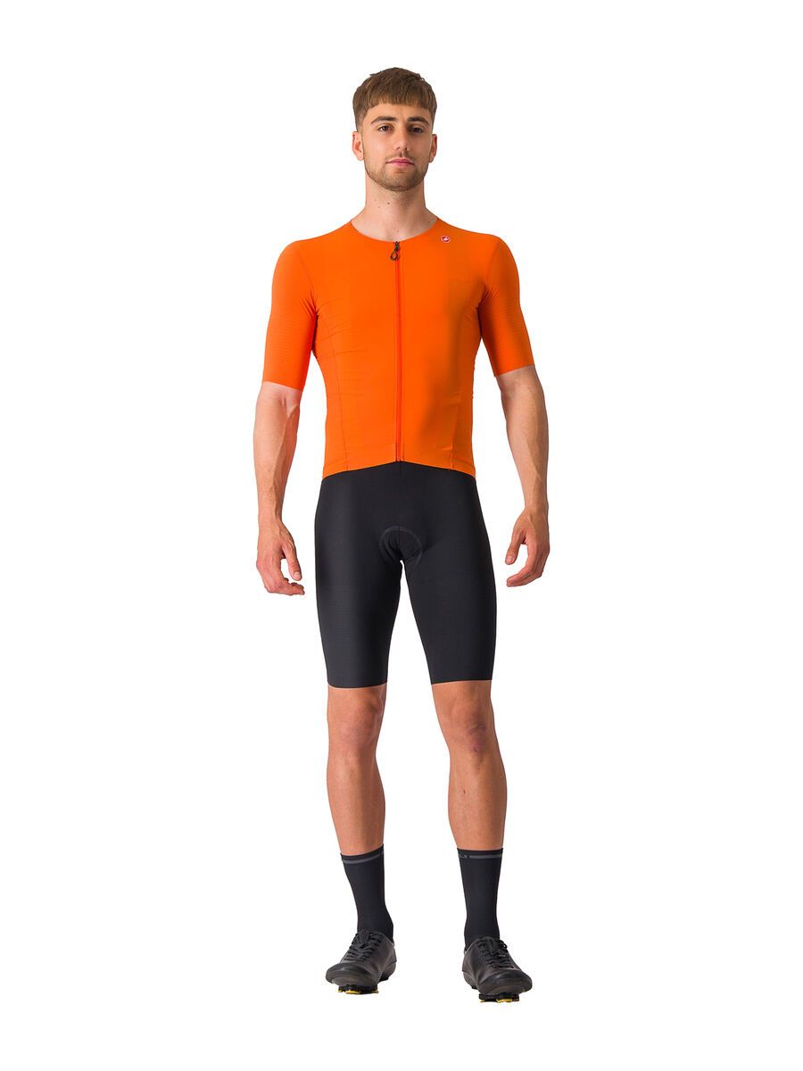 Castelli Premio Black Jersey, orange rust - Bild 8