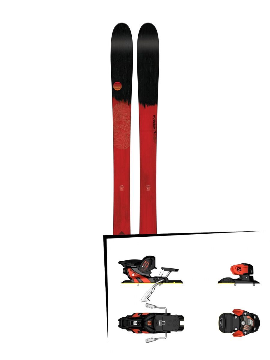 Set: Line Mordecai 2018 + Salomon Warden MNC 13 white/black/orange - Bild 1