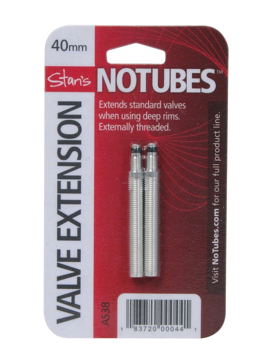 Stan's NoTubes Threaded Valve Extenders, 40 mm, 2 Stück 3300753