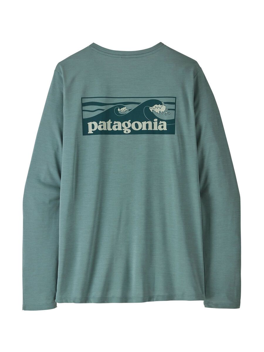 Patagonia Women's Long-Sleeved Capilene Cool Daily Shirt - Boardshort Logo, blue sage/light blue sage x-dye - Bild 2
