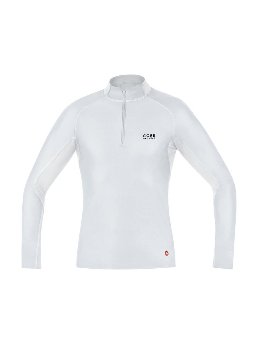 Gore Bike Wear Base Layer Windstopper Turtleneck, light grey/white - Bild 1