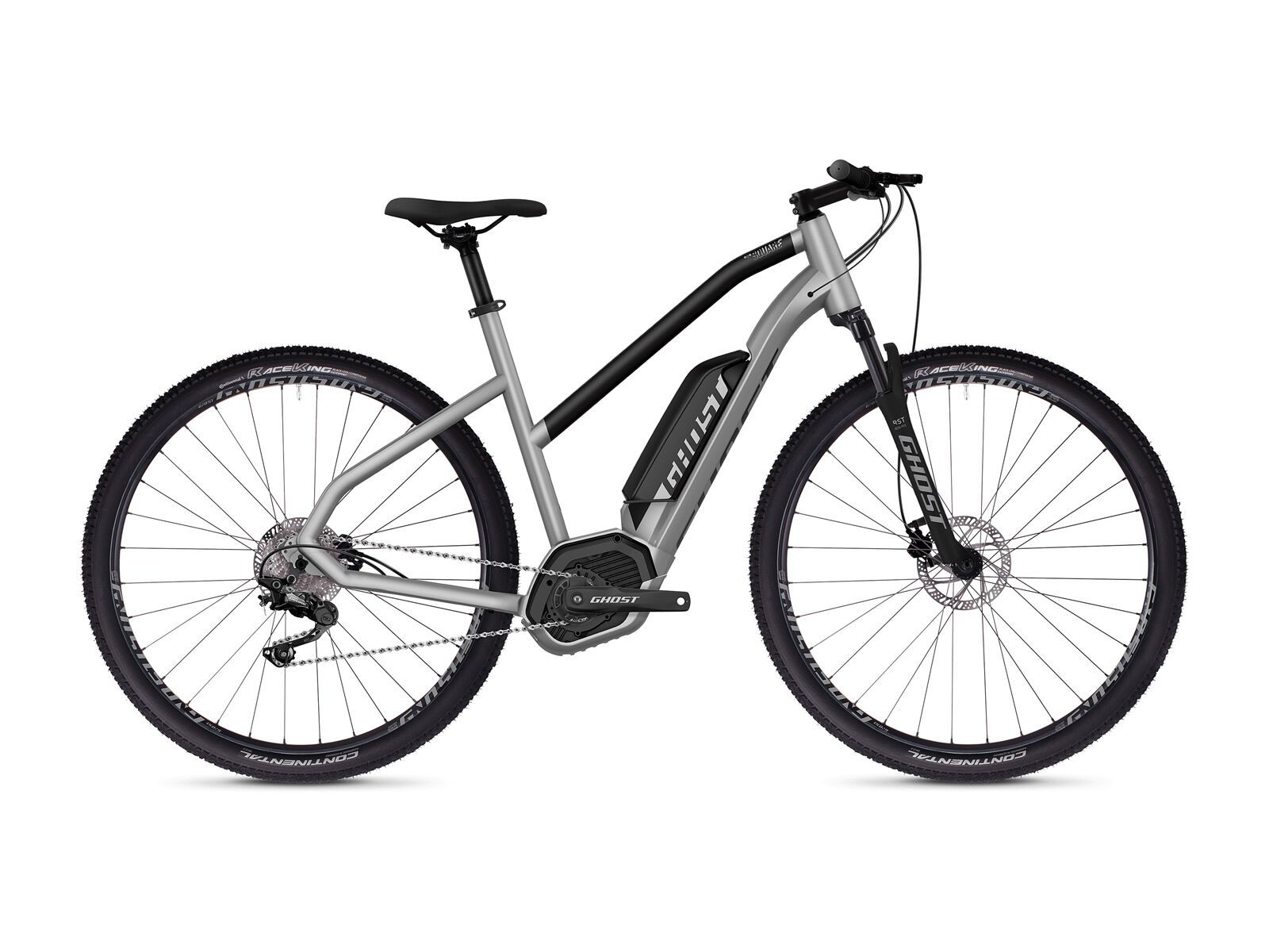 Ghost Hybride Square Cross B2.9 W AL, iridium silver/jet black - Bild 1