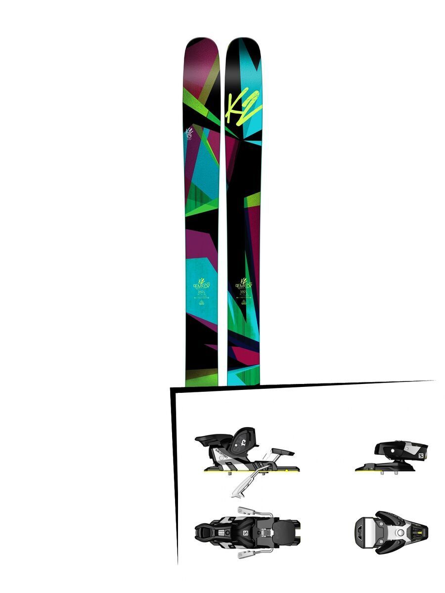 K2 SKI Set: Remedy 112 2016 + Salomon STH2 WTR 13 - Bild 1