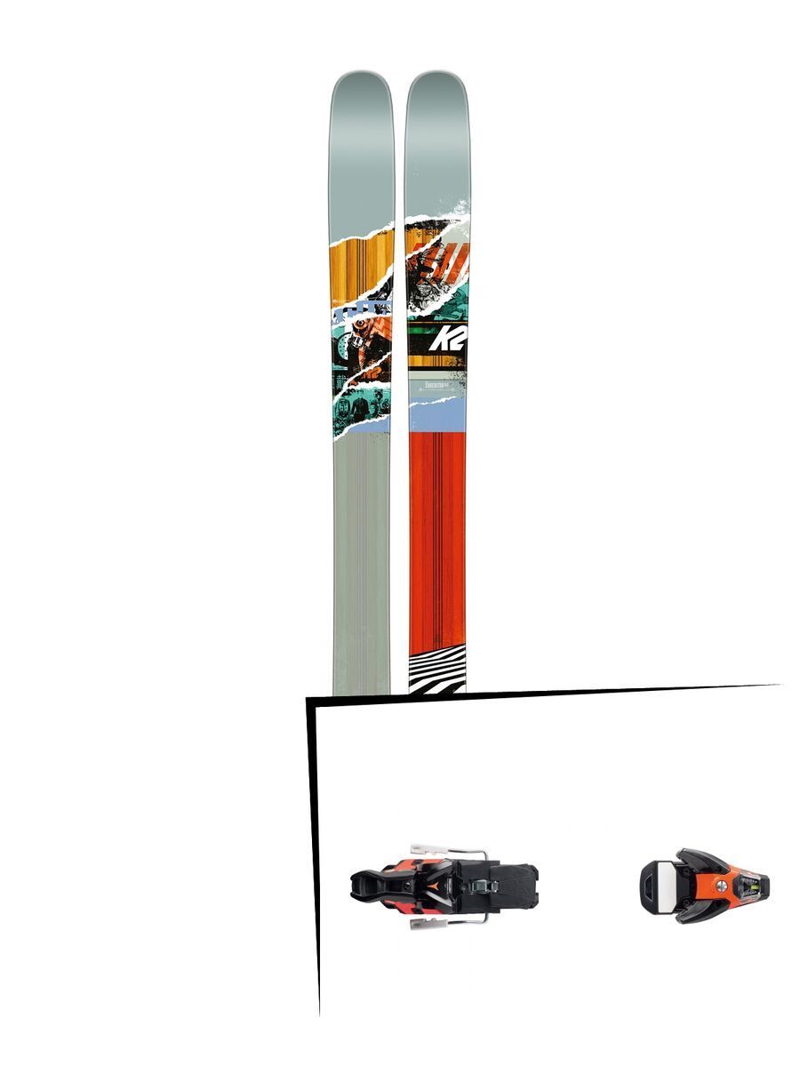 K2 SKI Set: Shreditor 112 2016 + Salomon STH2 WTR 16 - Bild 1