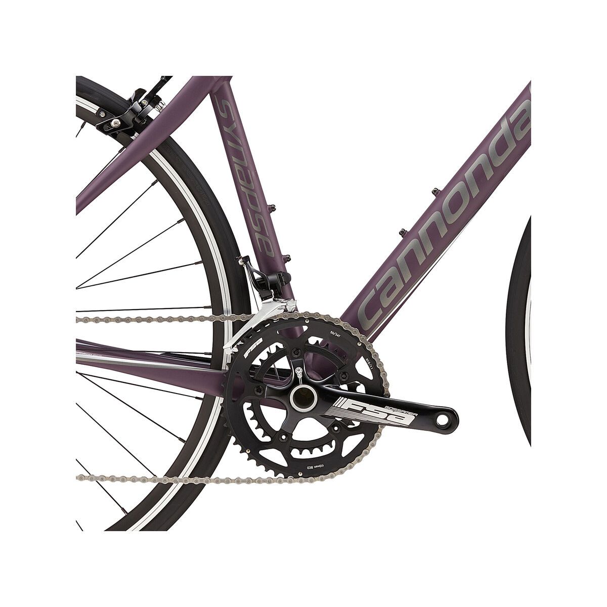 Cannondale Synapse Women's 105 5, berry w/ fine silver and charcoal grey, matte - Bild 4