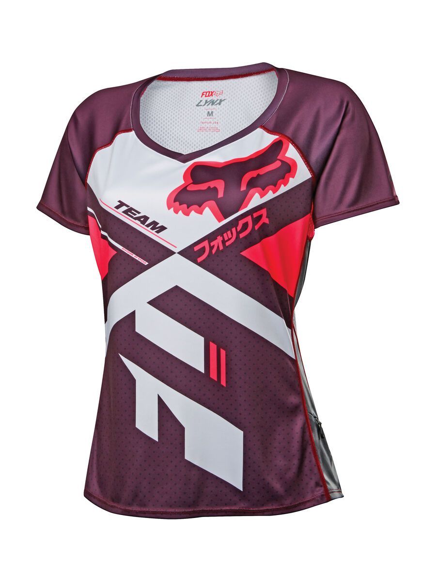 Fox Womens Lynx SS Jersey, plum - Bild 1