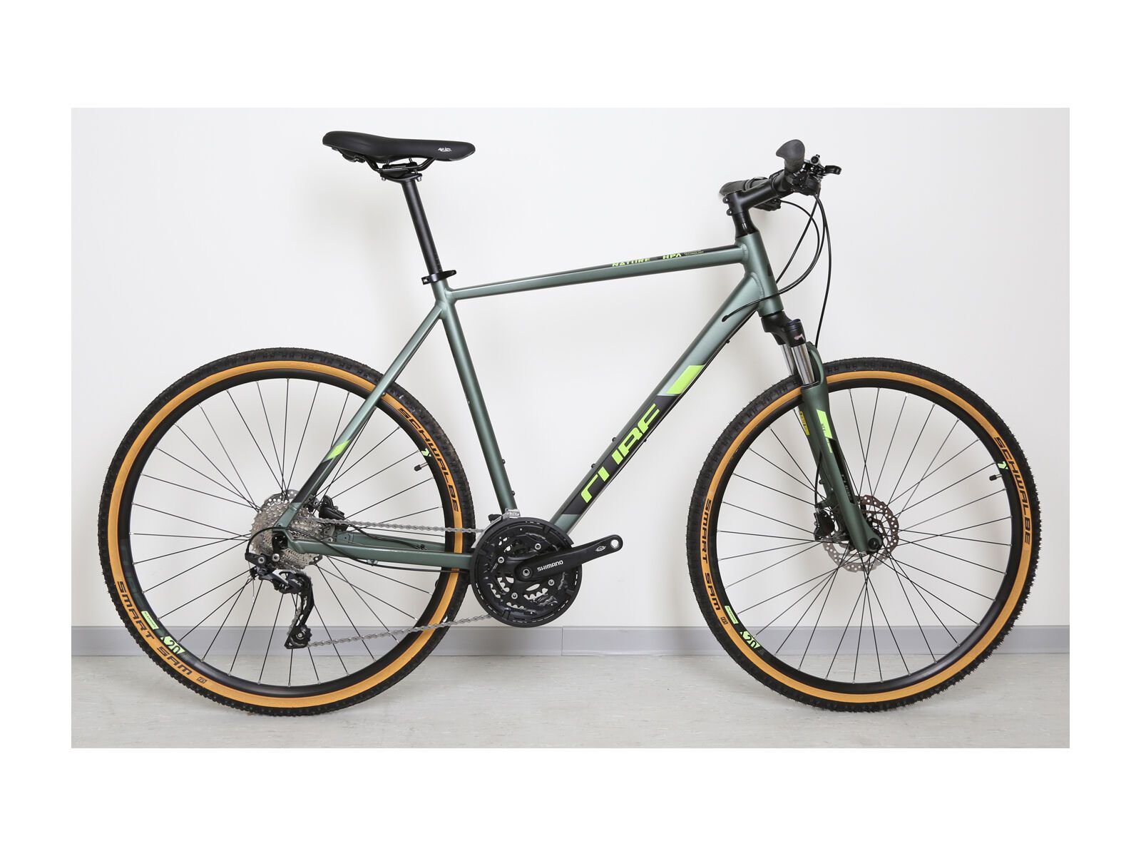 *** 2. Wahl *** Cube Nature EXC 2019, green´n´black - Fitnessbike | Größe 58 cm - Bild 2