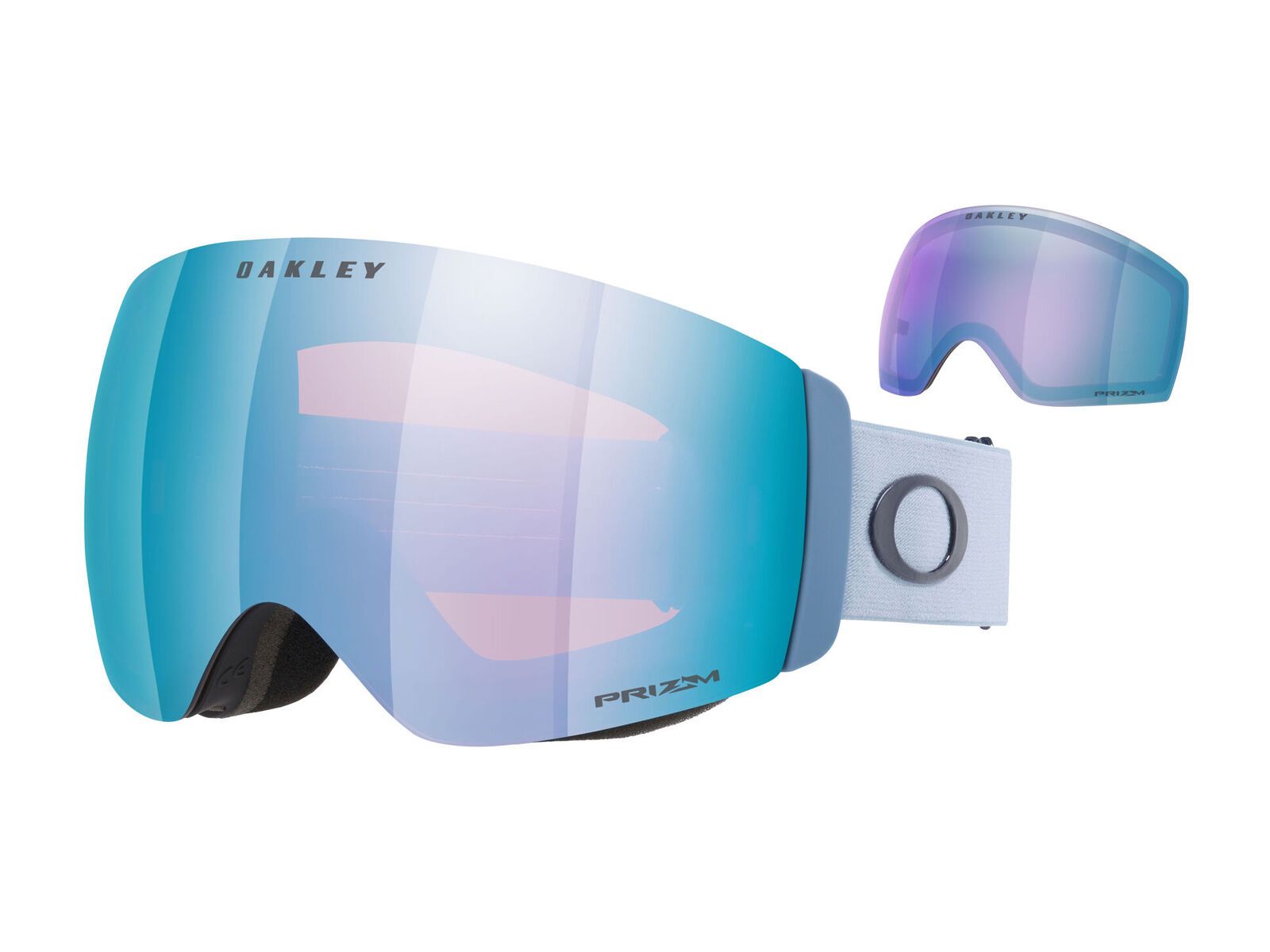 Oakley Flight Deck Pro M, Prizm Snow Sapphire Iridium & Prizm Snow Iced Iridium / stonewash - Bild 1