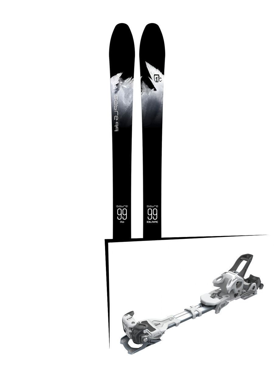 Set: Icelantic Sabre 99 2018 + Tyrolia Ambition 12 AT solid white black - Bild 1