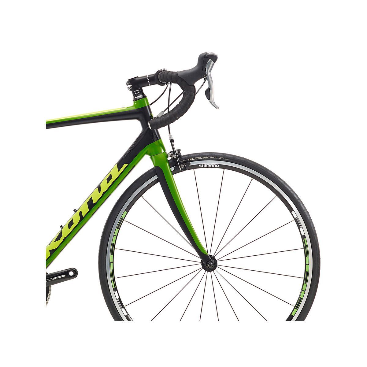 Kona Zing AL, matt black w/ lime & dark lime decals - Bild 5