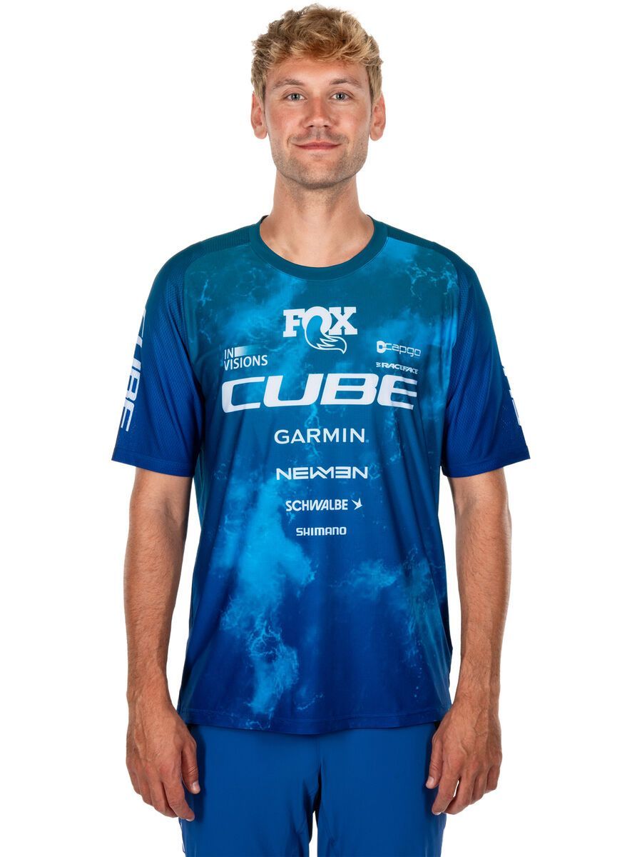 Cube MTB Trikot X Actionteam kurzarm, blue´n´green - Bild 6