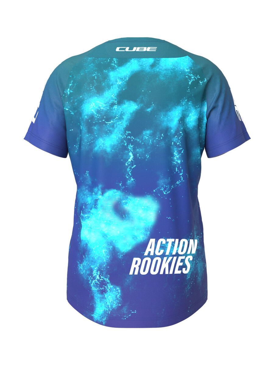 Cube MTB Trikot Rookie X Actionteam kurzarm, blue´n´green - Bild 2