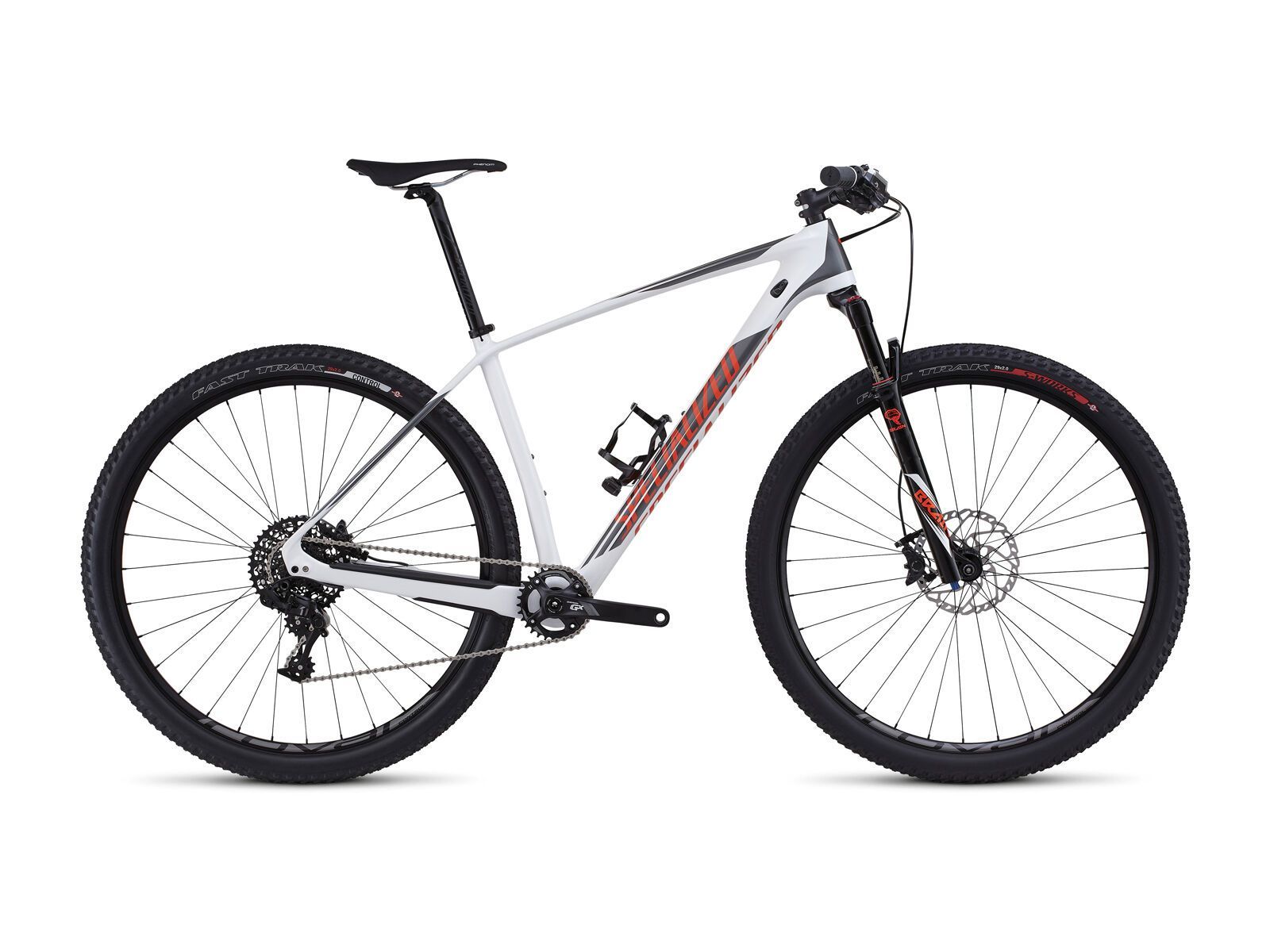 Specialized Stumpjumper HT Elite Carbon 29 World Cup, gloss white/charcoal/moto orange - Bild 1