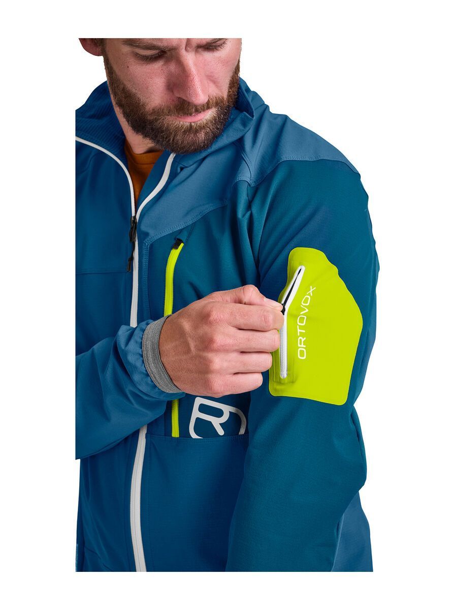 Ortovox Merino Airsolation Berrino Jacket M, mountain blue BIKER