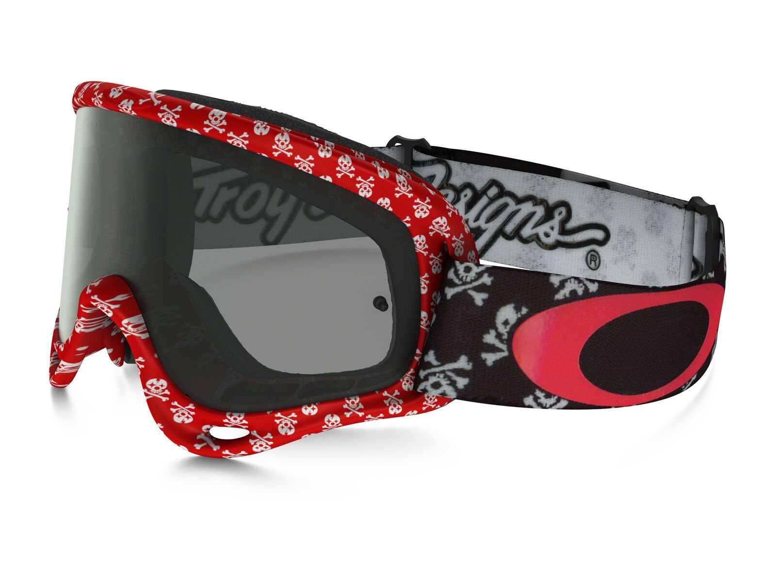 Oakley XS O Frame MX, skullbone red/Lens: dark grey - Bild 1