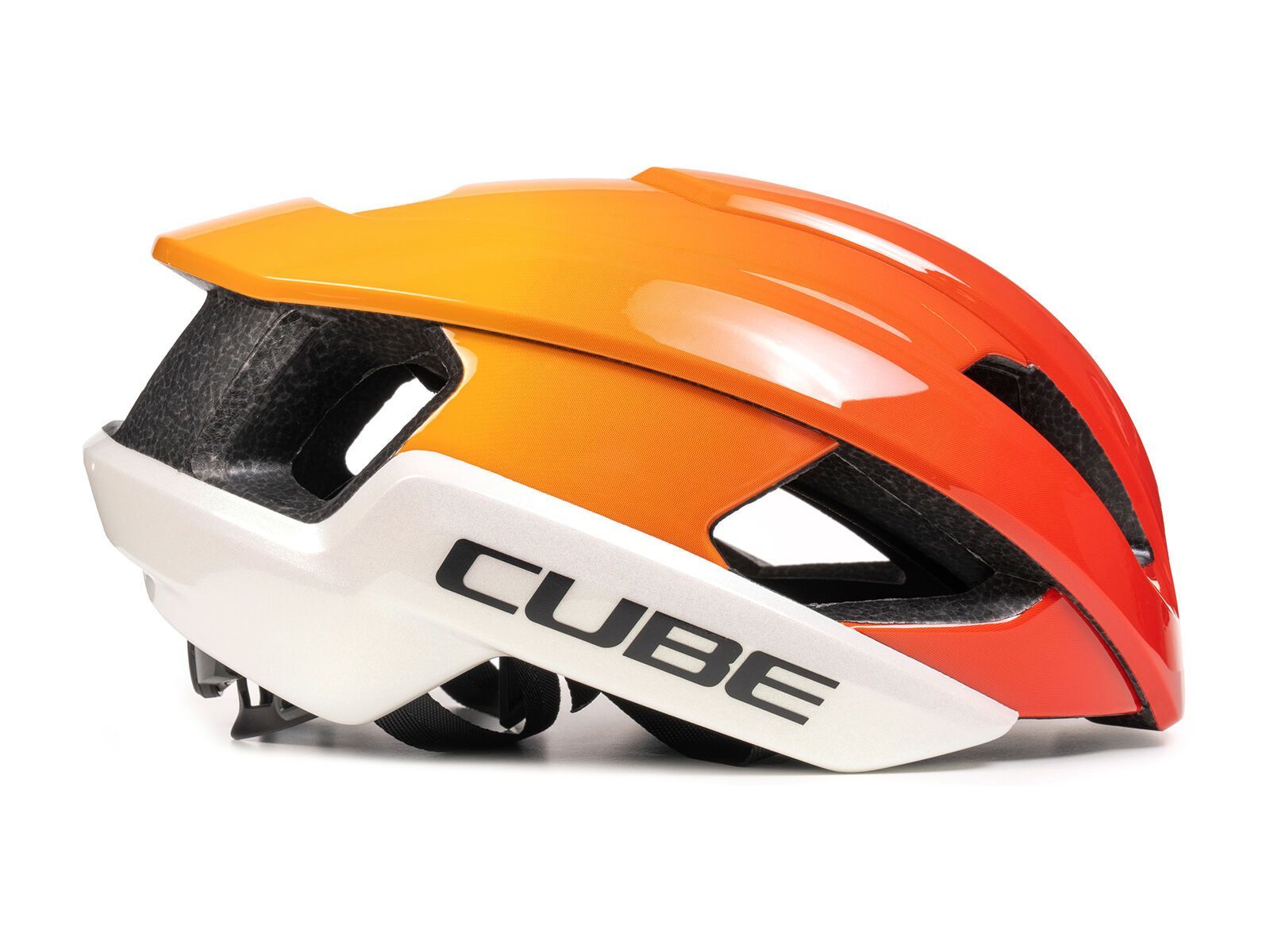 Cube Helm Heron Teamline, white'n'orange - Bild 2