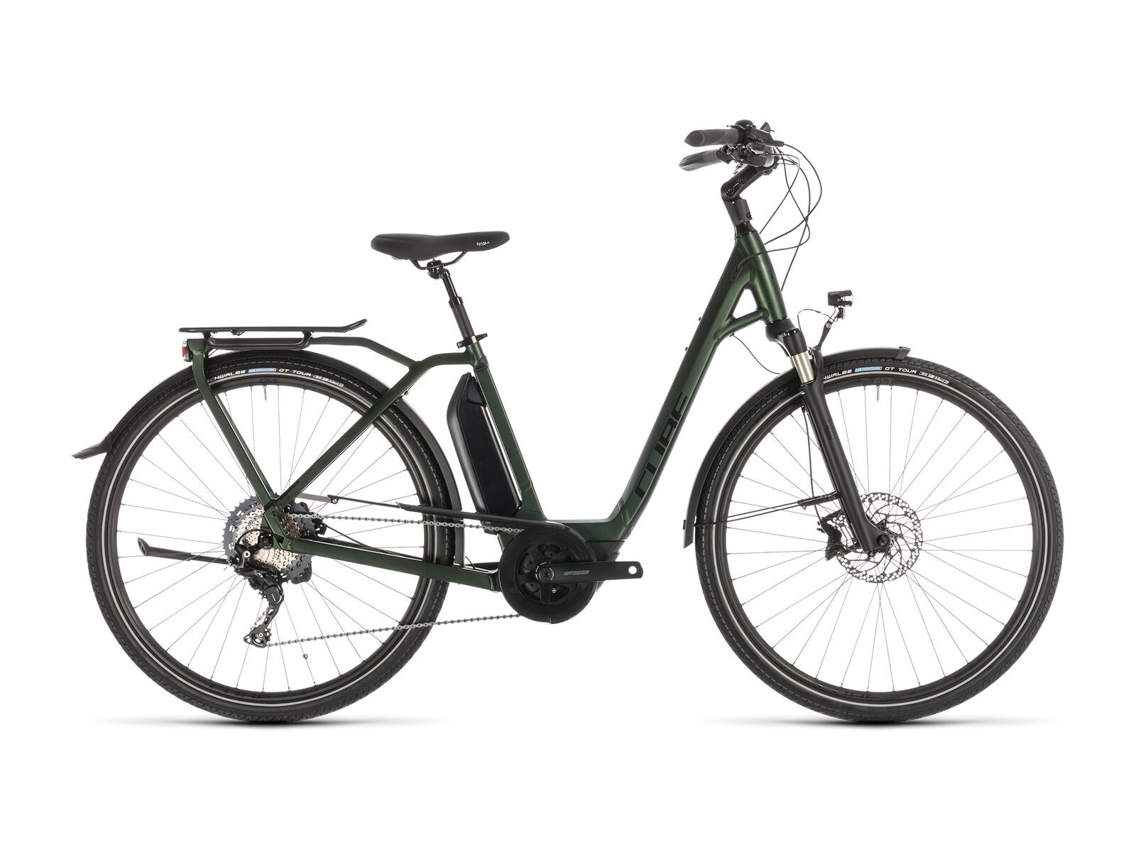 Cube Town Sport Hybrid EXC 500 Easy Entry, green´n´black - Bild 1