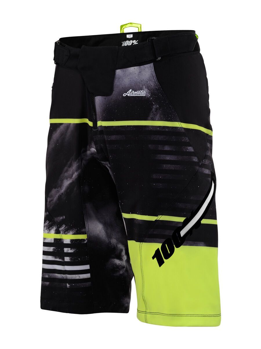 100% Airmatic Dusted Short inkl. Liner, dusted lime - Bild 1