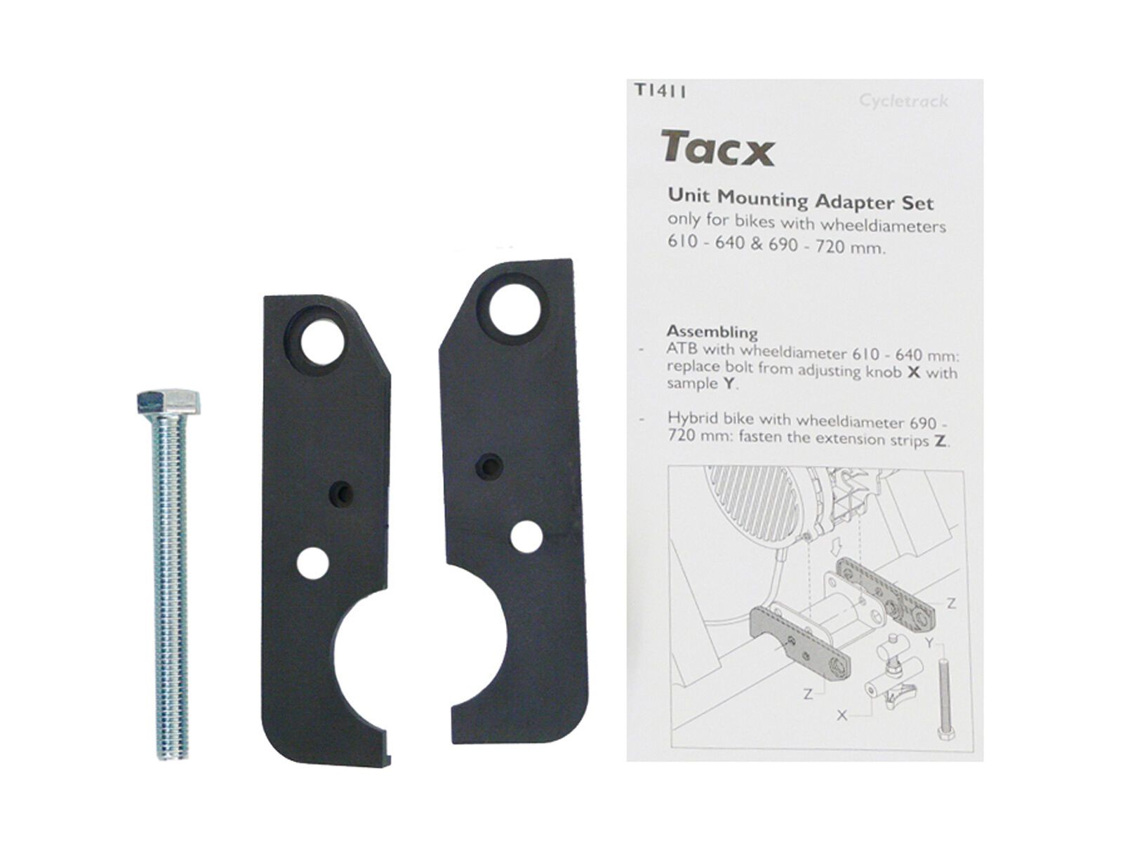 Tacx Verlängerungsset Cycletrack Trainer T-1411 - Bild 1