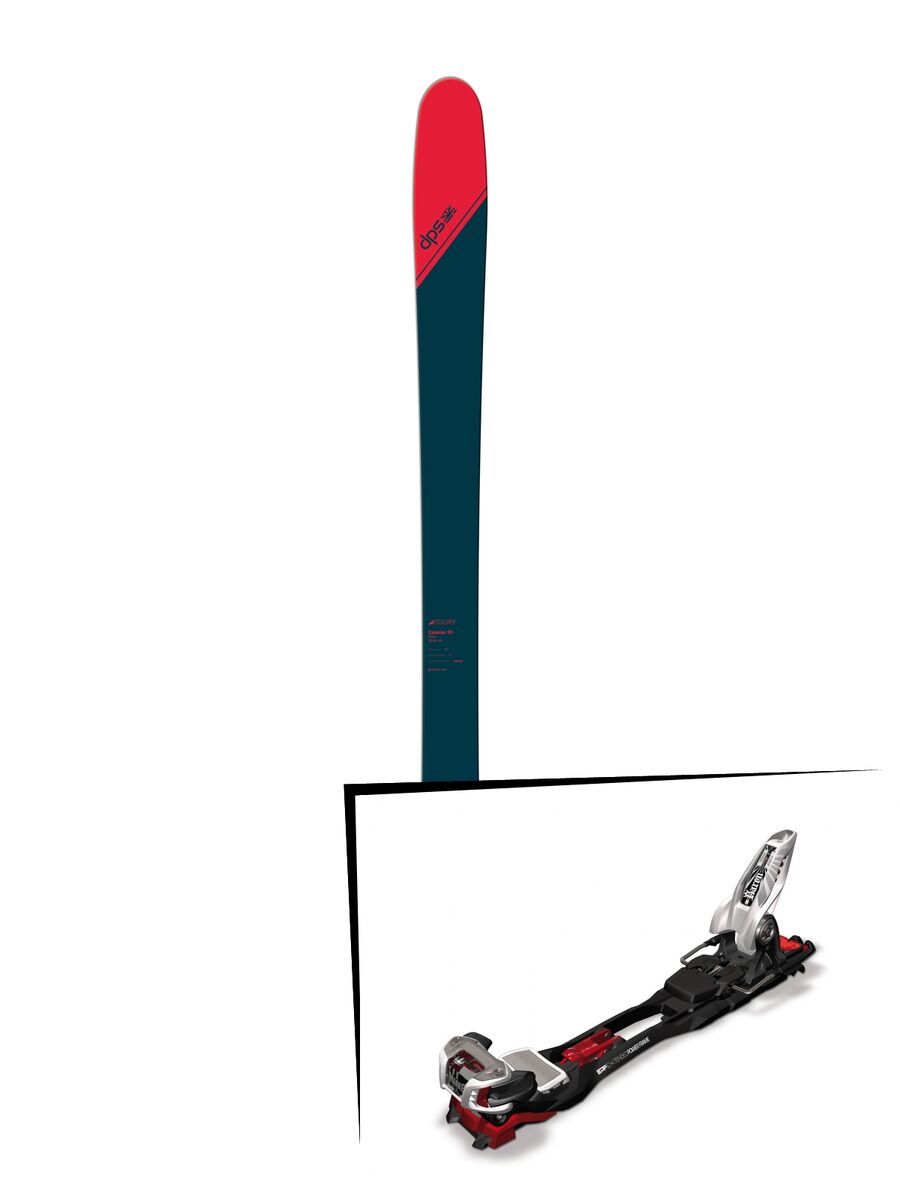 Set: DPS Skis Cassiar 95 Tour1 2018 + Marker Baron EPF 13 black/white/red - Bild 1