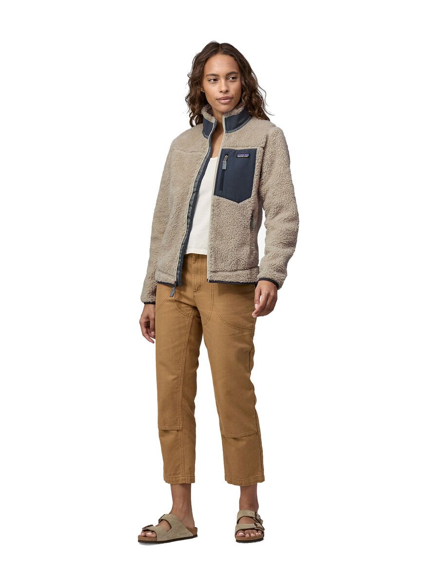 Patagonia Women's Classic Retro-X Jacket, natural w/smolder blue - Bild 4
