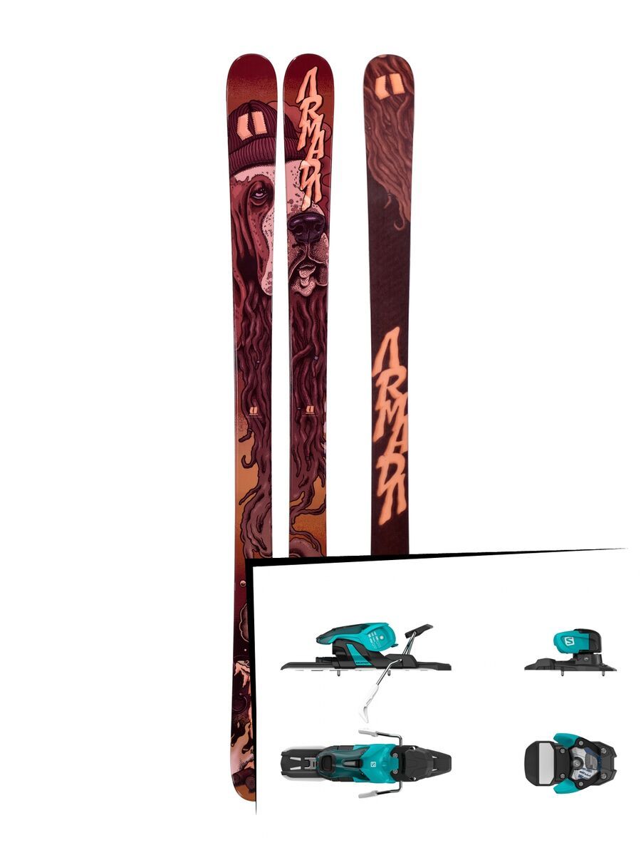 Set: Armada BDog 2019 + Salomon Warden 11 turquoise/black - Bild 1
