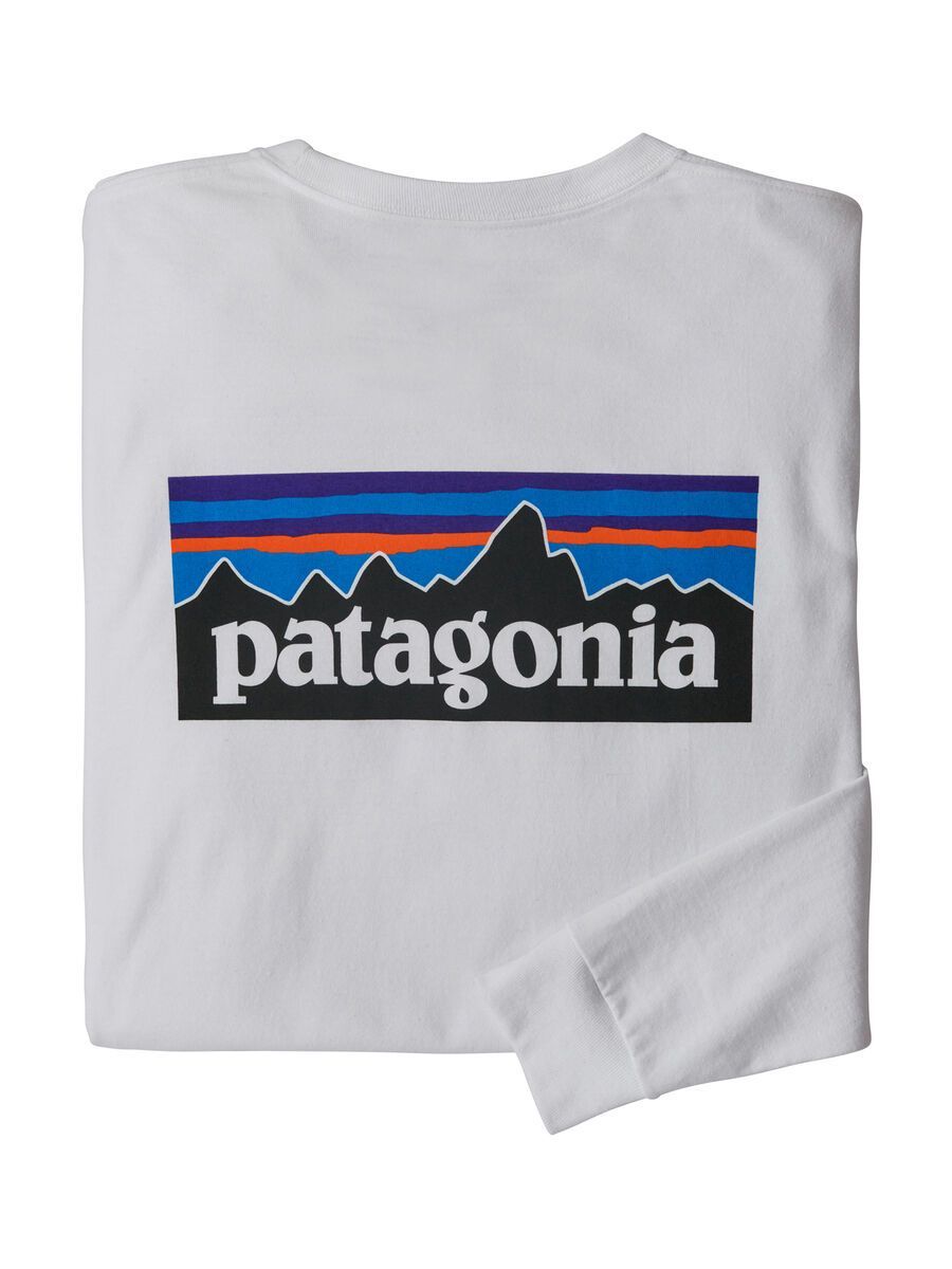 Patagonia Men's Long-Sleeved P-6 Logo Responsibili-Tee, white - Bild 4