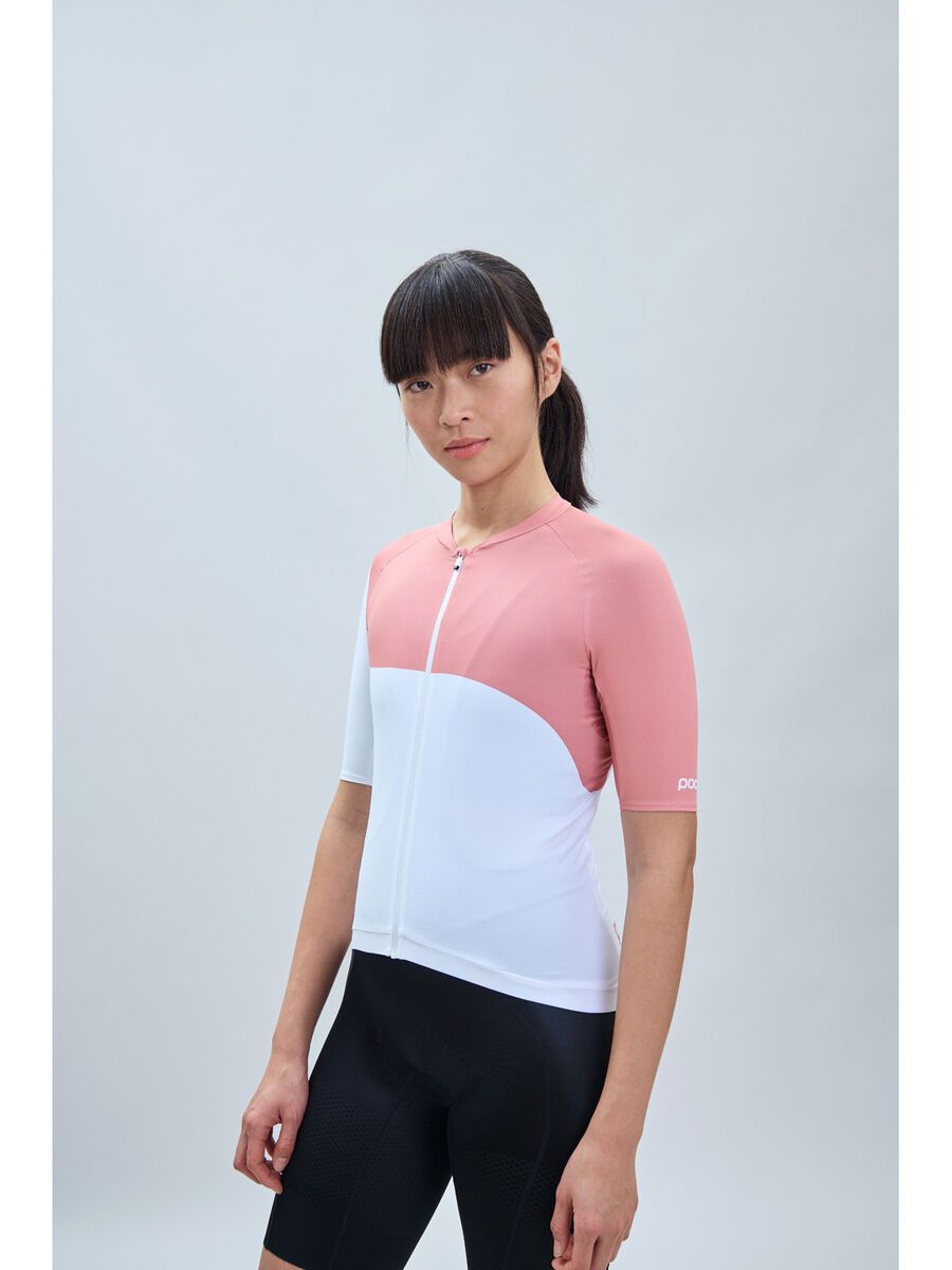 POC W's Essential Road Jersey Print, hydrogen white/rock salt - Bild 3